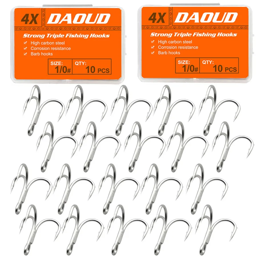 Anzuelos triples treble hook para trucha y salmón - imagen 3