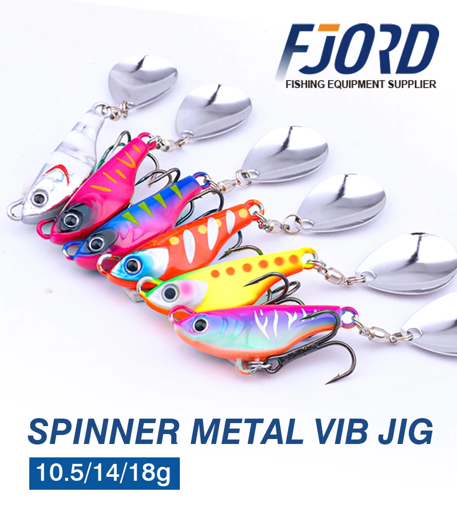 Señuelo FJORD con detalle de la cola spinner