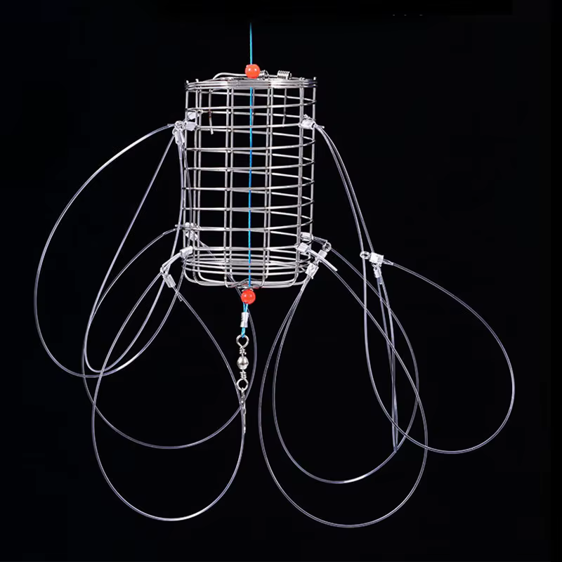 Trampa para cangrejos acero inoxidable – Jaula cebo aparejo pesca - imagen 2