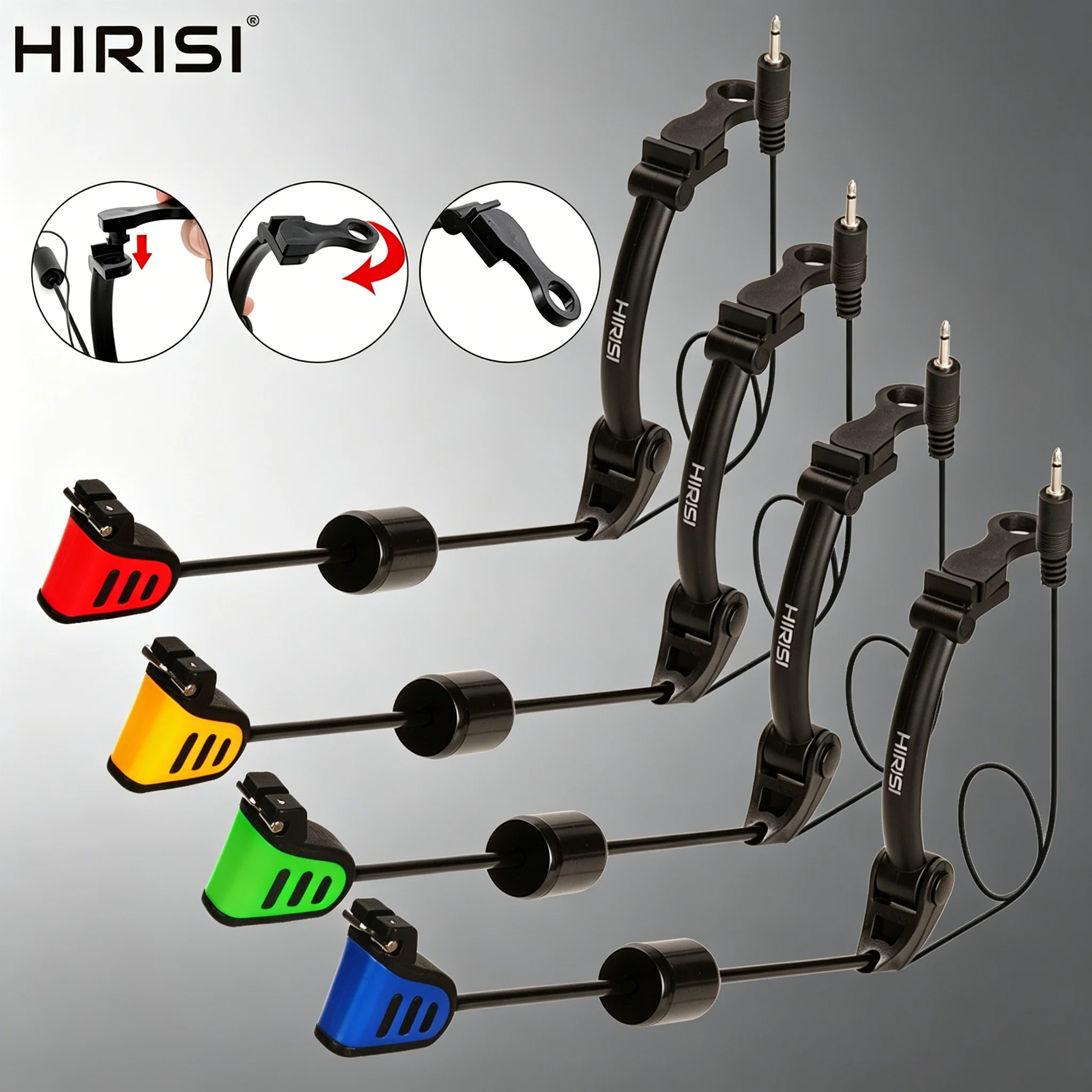 HIRISI Indicadores de picada para pesca de carpa – Colgadores - imagen 3