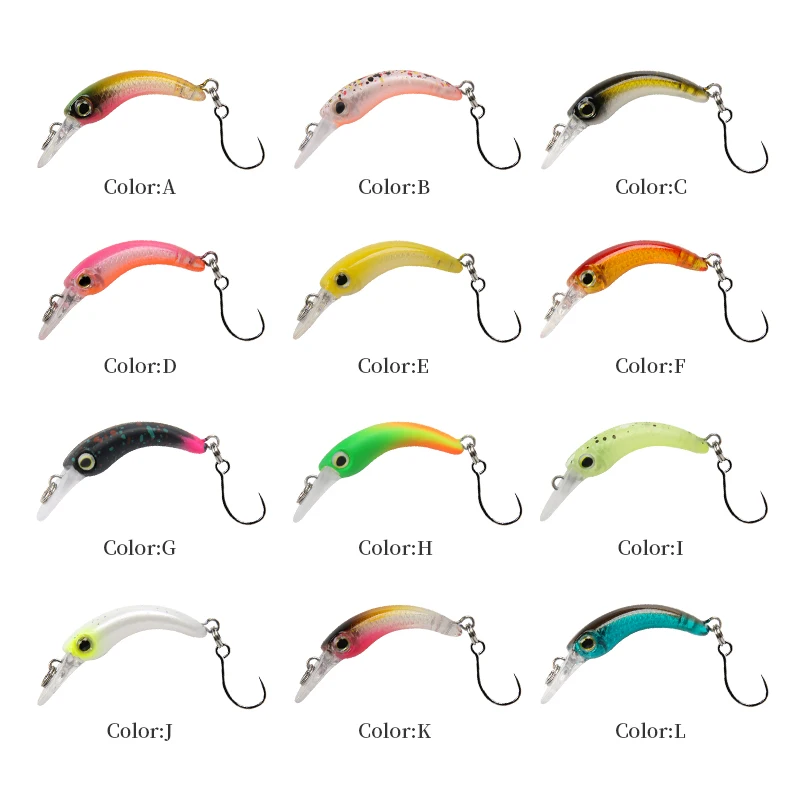 LETOYO Mini Wobbler Flotante 1,2g – Señuelo para trucha - imagen 3
