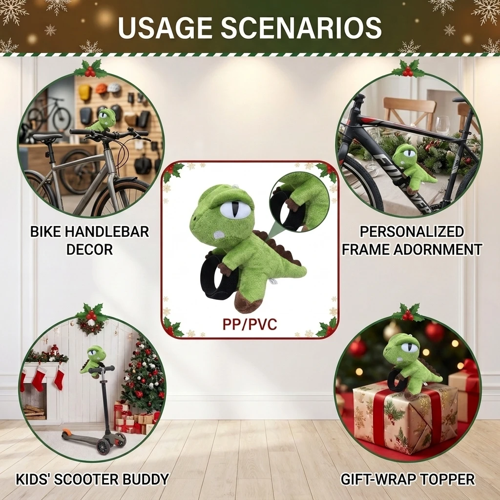 Colgante de dinosaurio para manillar