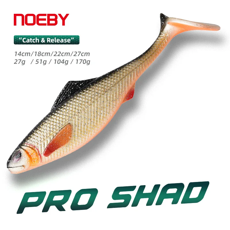 Noeby Pro Shad Swimbait – Señuelo blando para lucio