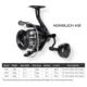 Carrete de pesca NOEBY NONSUCH V6 ligero de aluminio, freno 7 kg 6.2:1 - imagen 3