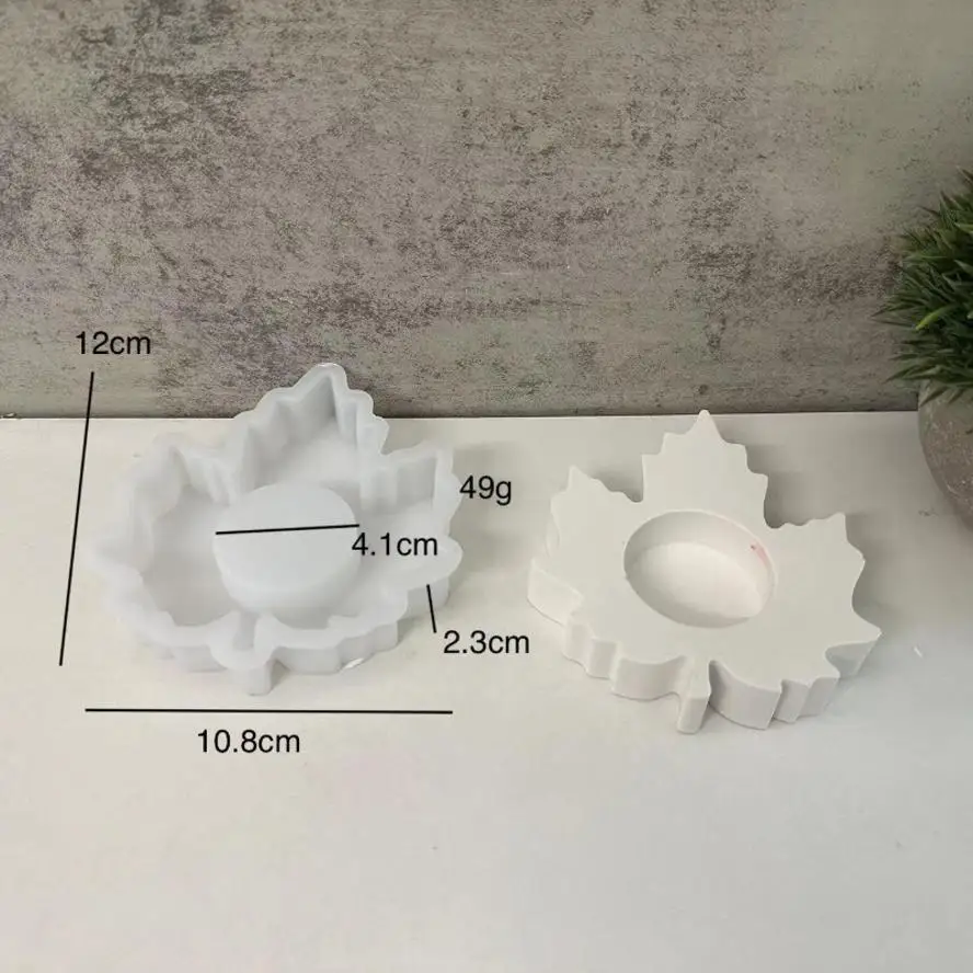 Molde de silicona hoja arce para cebo resina epoxi - imagen 5