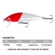 Crankbait hundimiento para trucha y lubina con ojos 3D