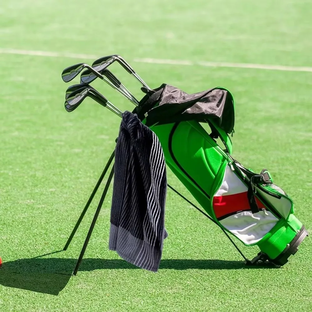 Toalla de golf exterior extra grande absorbente con rayas de color