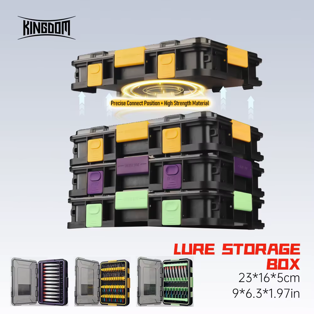 Kingdom Caja señuelos apilable – Antiarrañazos para vinilos y vib