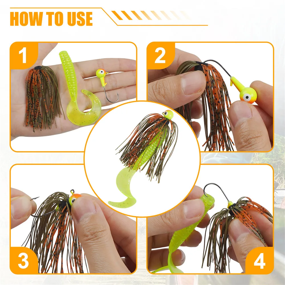 Faldas Silicona Spinnerbait – Accesorios Pesca Trucha y Lubina - imagen 2