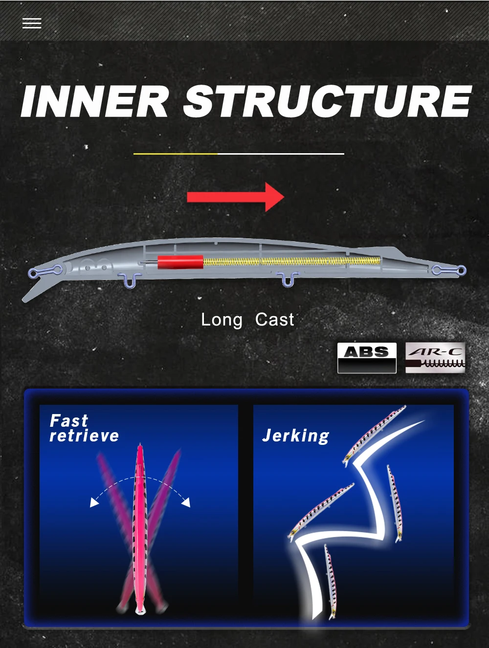 D1 Sandeel Minnow – Señuelo flotante de largo alcance para lubina - imagen 3