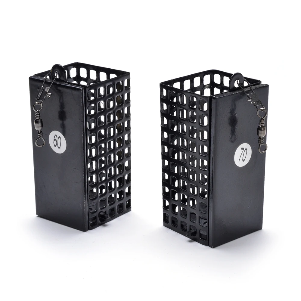 NGB Alimentador cuadrado – Jaula cebo metal 30-100g para carpa - imagen 5