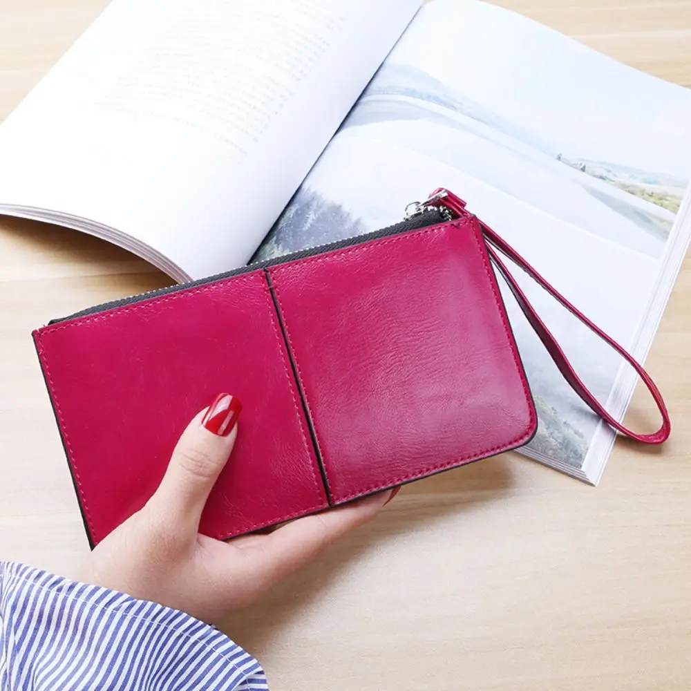 Cartera vintage con cremallera