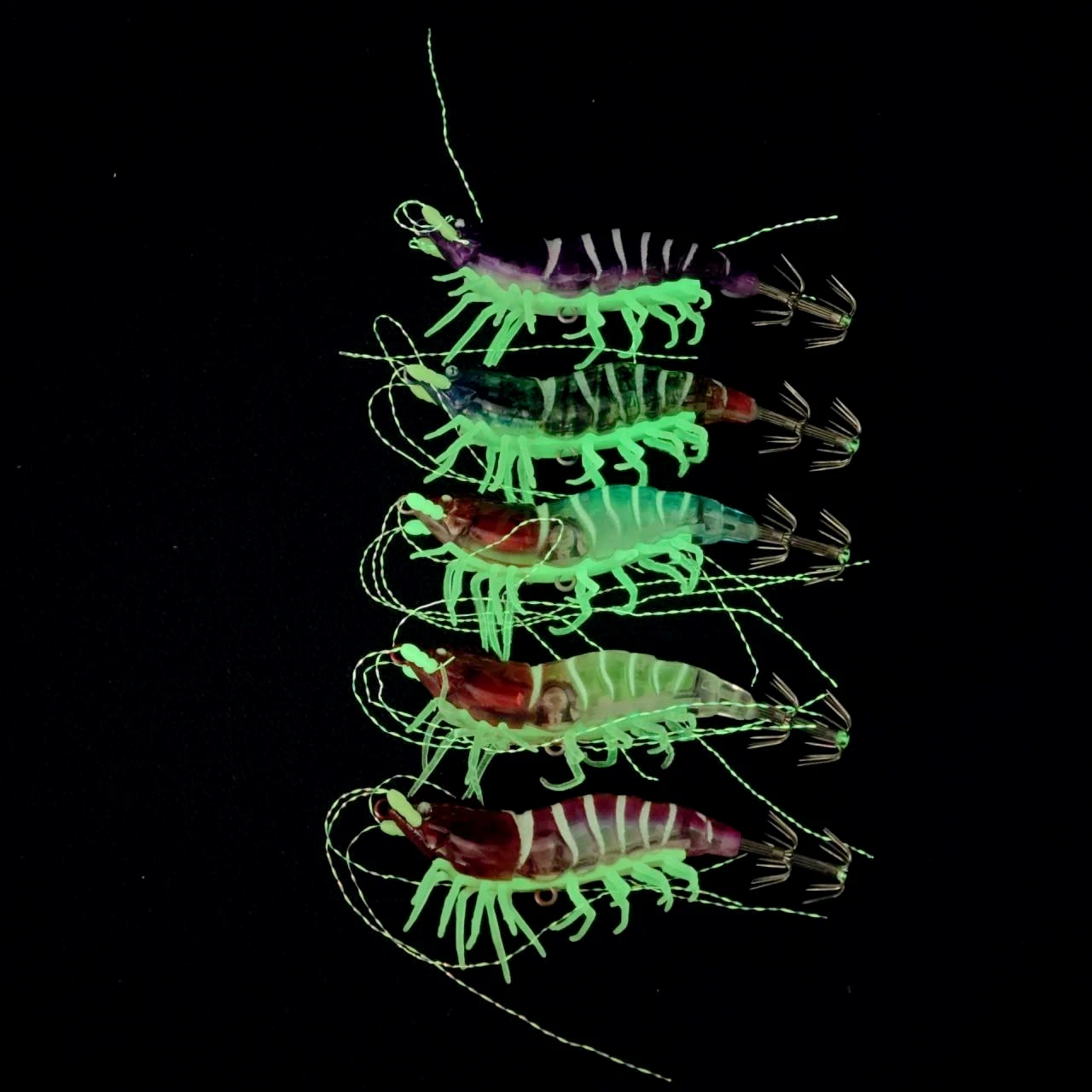 Señuelos Egi luminosos de calamar imitación camarón para agua salada - imagen 5
