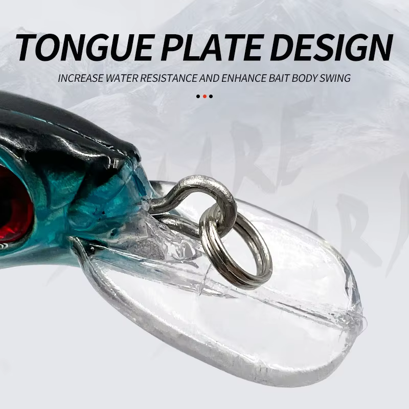 ShareShark Wobbler Minnow para lubina y lucio – señuelo artificial - imagen 5
