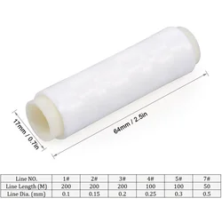 MrLurion PJ5 línea flotante elástica para aparejos de pesca