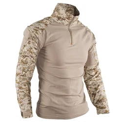 HAN WILD Camisa de pesca camuflaje para hombre – Airsoft, caza