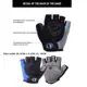 Guantes de ciclismo medio dedo con almohadillas de silicona - imagen 5