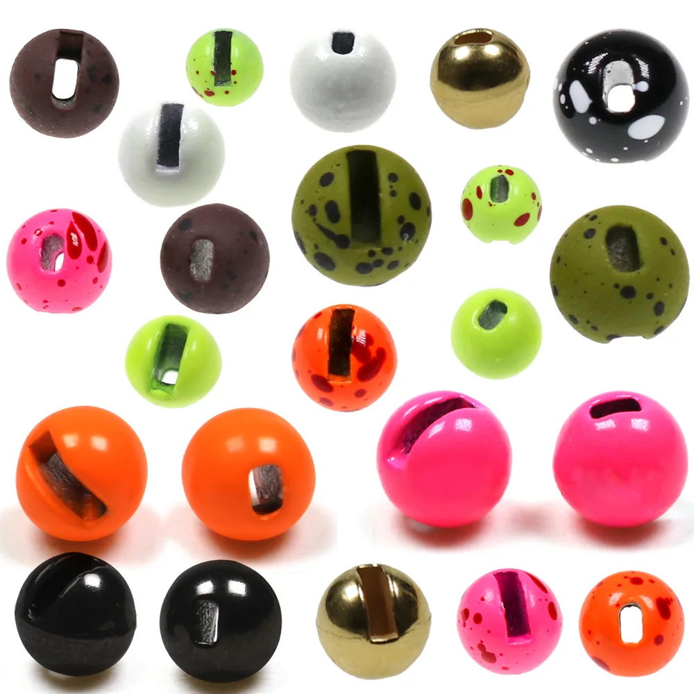Cuentas hundimiento rápido ranuradas multicolor Vtwins para moscas - imagen 2