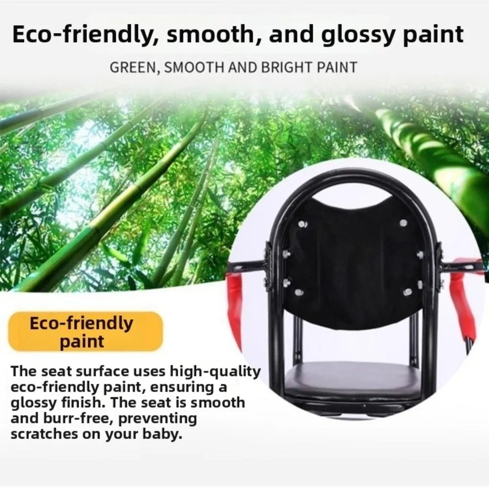Asiento trasero para bicicleta unisex con reposabrazos de seguridad - imagen 4
