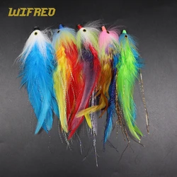 WIFREO Mosca de plumas en tubo para trucha, salmón, Steelhead y lucio