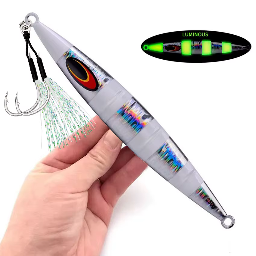 Señuelo Jigging Sardina de metal fundido con anzuelo deslizante