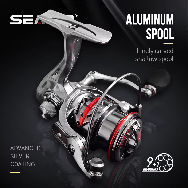 SEASIR OER Carrete ultraligero aluminio para pesca en mar y río - imagen 2