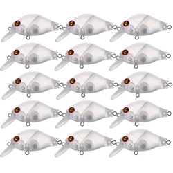 Crankbaits transparentes para lubina FREE FISHER – con cebo DIY
