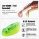 Señuelo blando B&U cola paleta hundible goby moteado Texas Rig