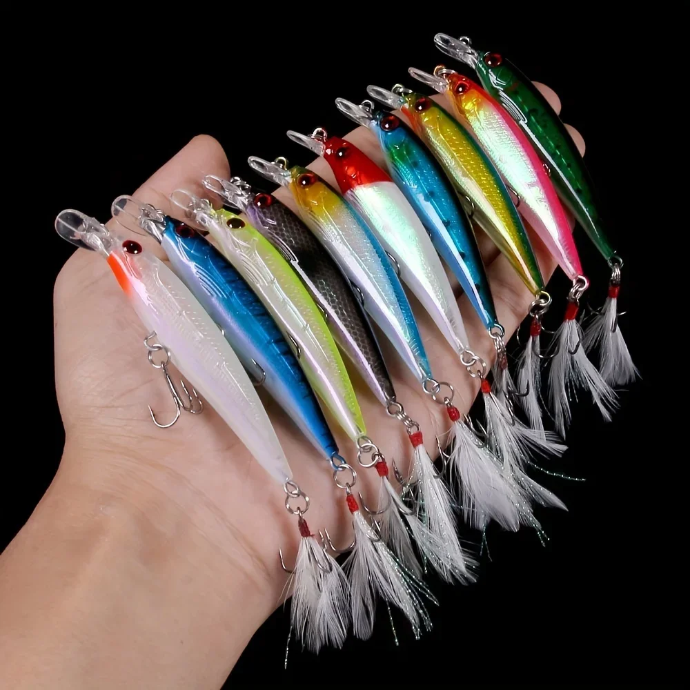 Pack de tres señuelos Larser Minnow con acabado realista