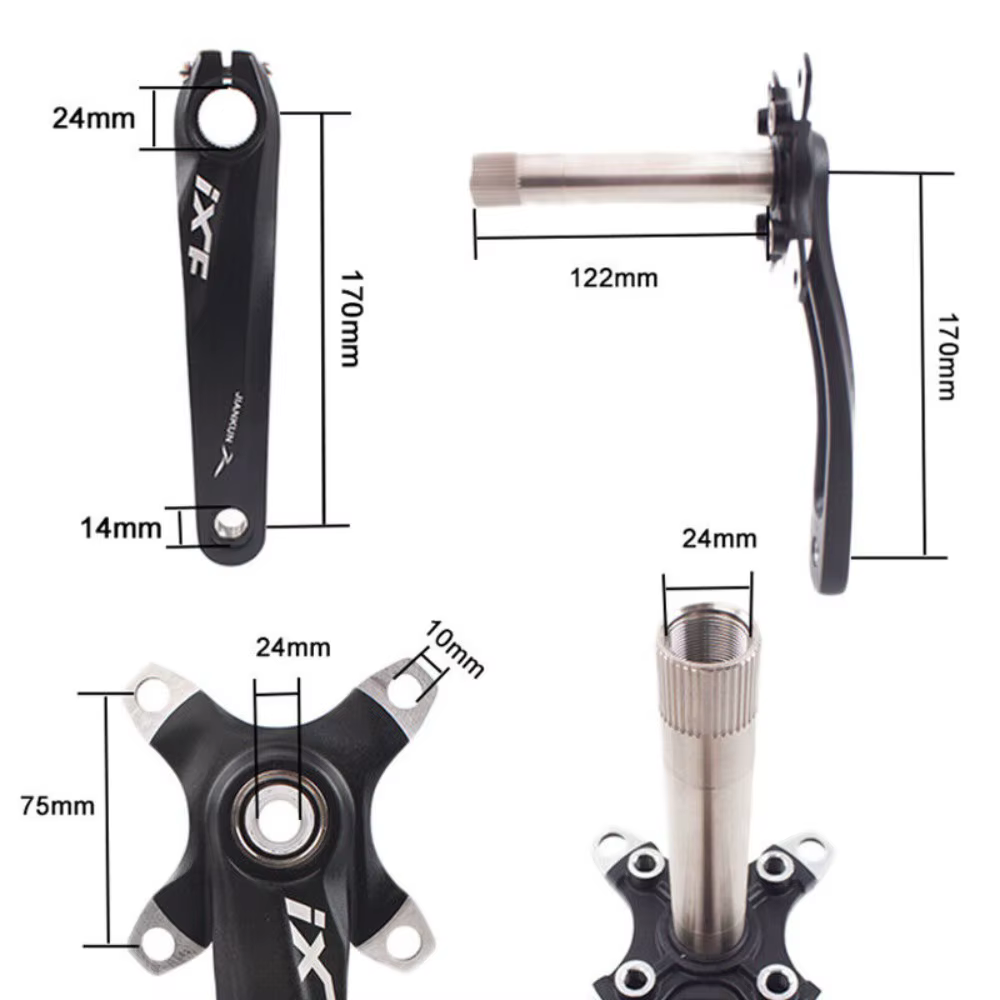 Biela MTB Hollowtech 104 BCD 170mm - Plato Narrow-Wide - imagen 2