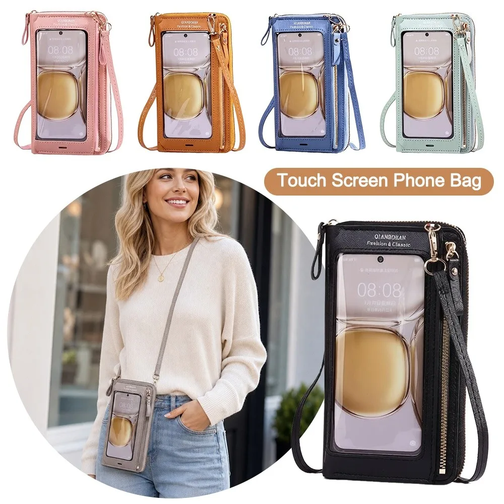 Bolso de teléfono con pantalla táctil RFID antirrobo PU - imagen 5