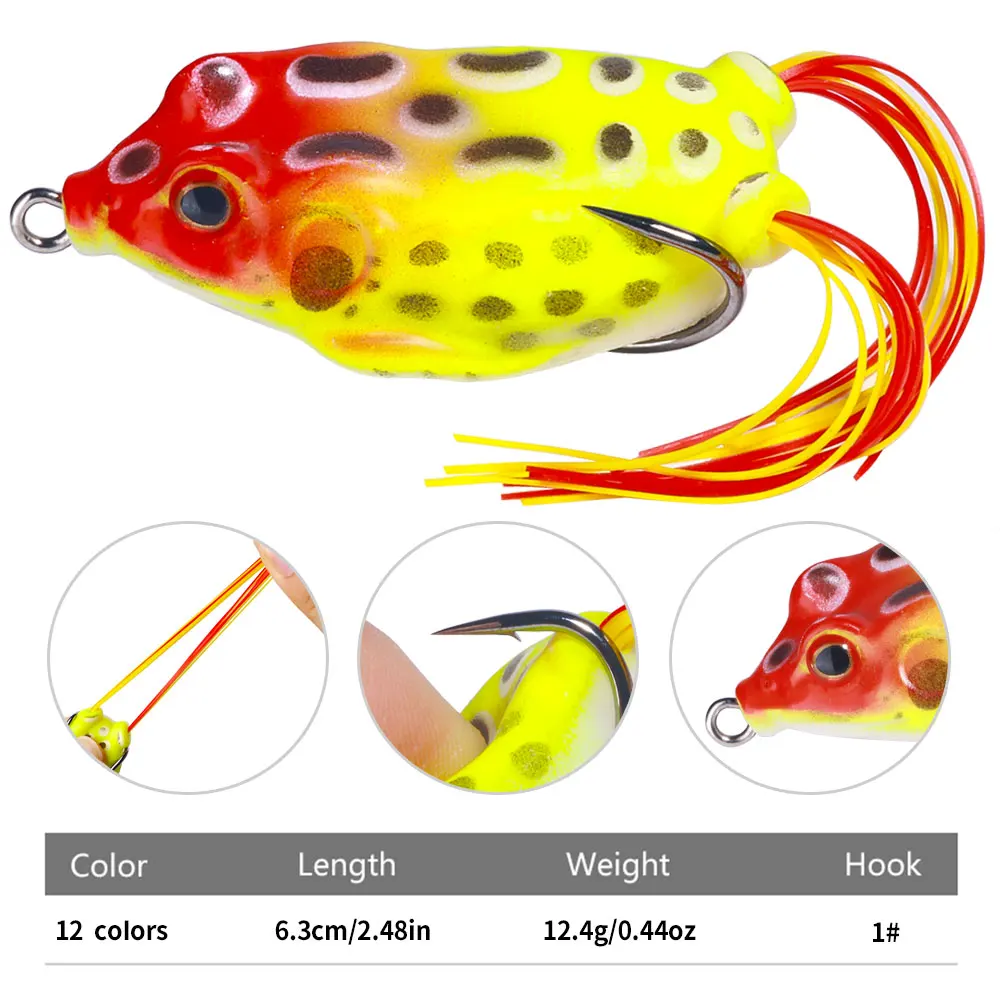 Señuelo Rana Thunder Frog para Superficie – Pesca de Lubina y Lucio