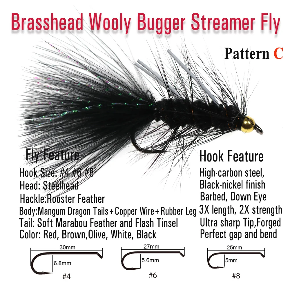 Mosca Bugger ICERIO – Cola de Cristal pesca de trucha y salmón - imagen 2