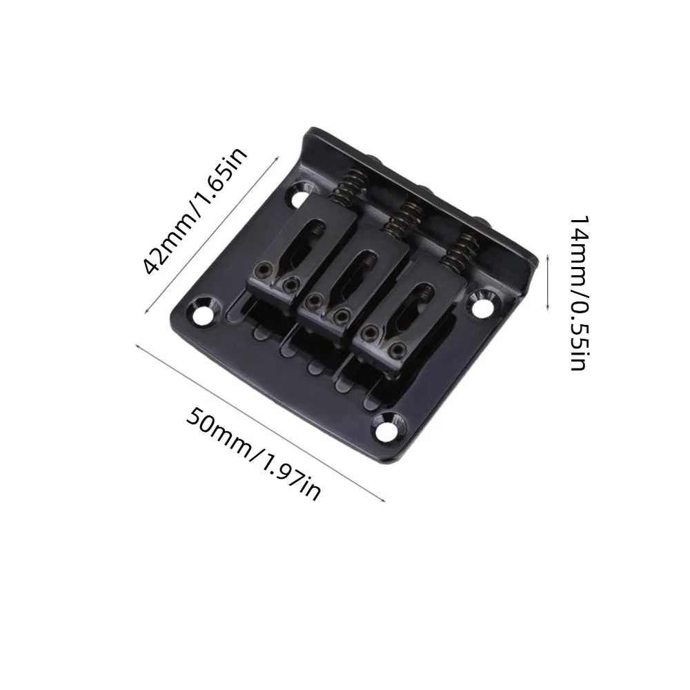Puente de guitarra hard-tail de 3 selletas