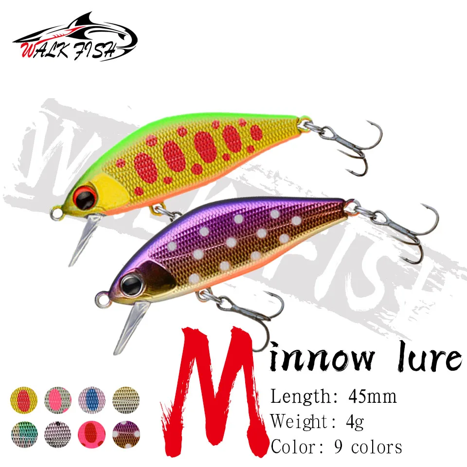 WALK FISH Mini Wobbler – Señuelo superficie trucha lubina