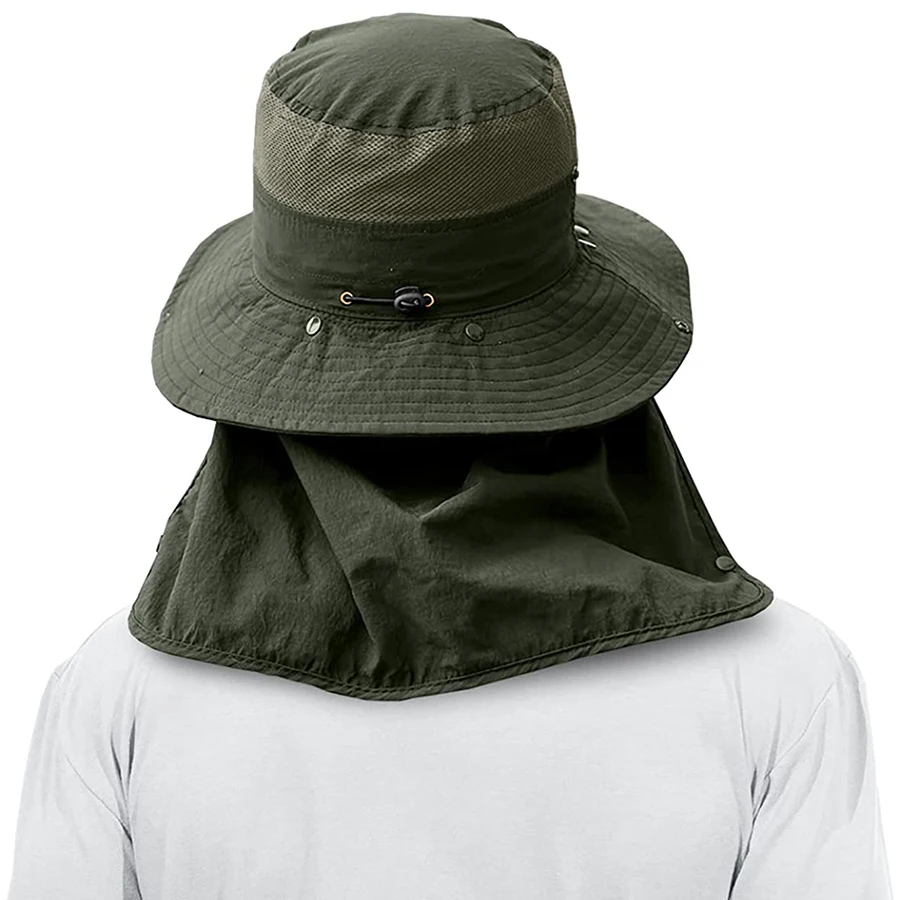 Sombrero de Pesca UPF 50 – Ala ancha con protección de cuello - imagen 5