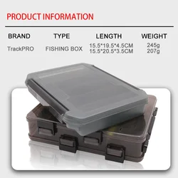 Caja de aparejos pesca TacklePro doble capa