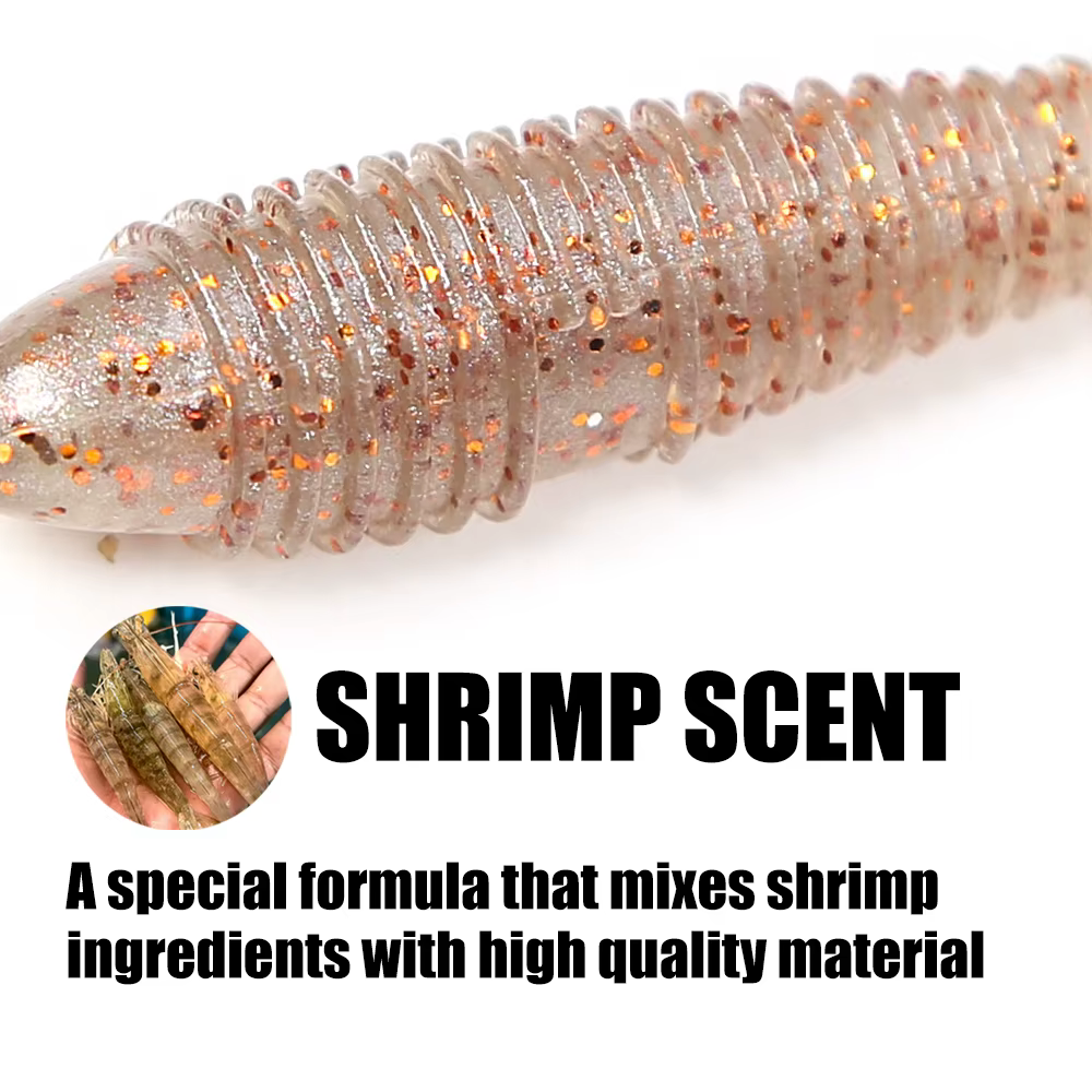 PEAK Señuelos blandos de silicona 5-7 cm pesca marina - Swimbait PVA - imagen 3
