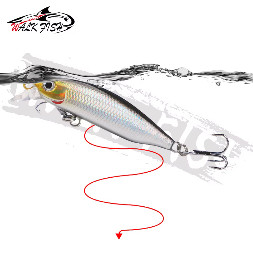 Crankbait Walk Fish 5cm – Señuelo superficie walk para lubina y trucha - imagen 5