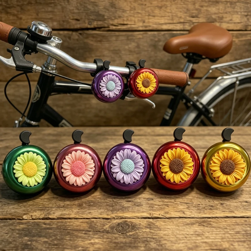 Campana para manillar en bicicleta de montaña
