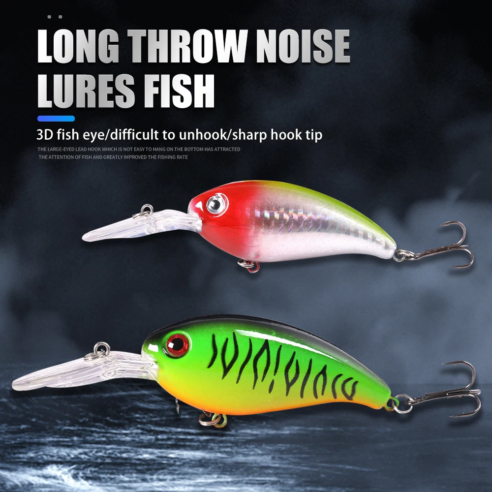 Señuelo crankbait profundo wobbler de labio largo para lubina - imagen 2