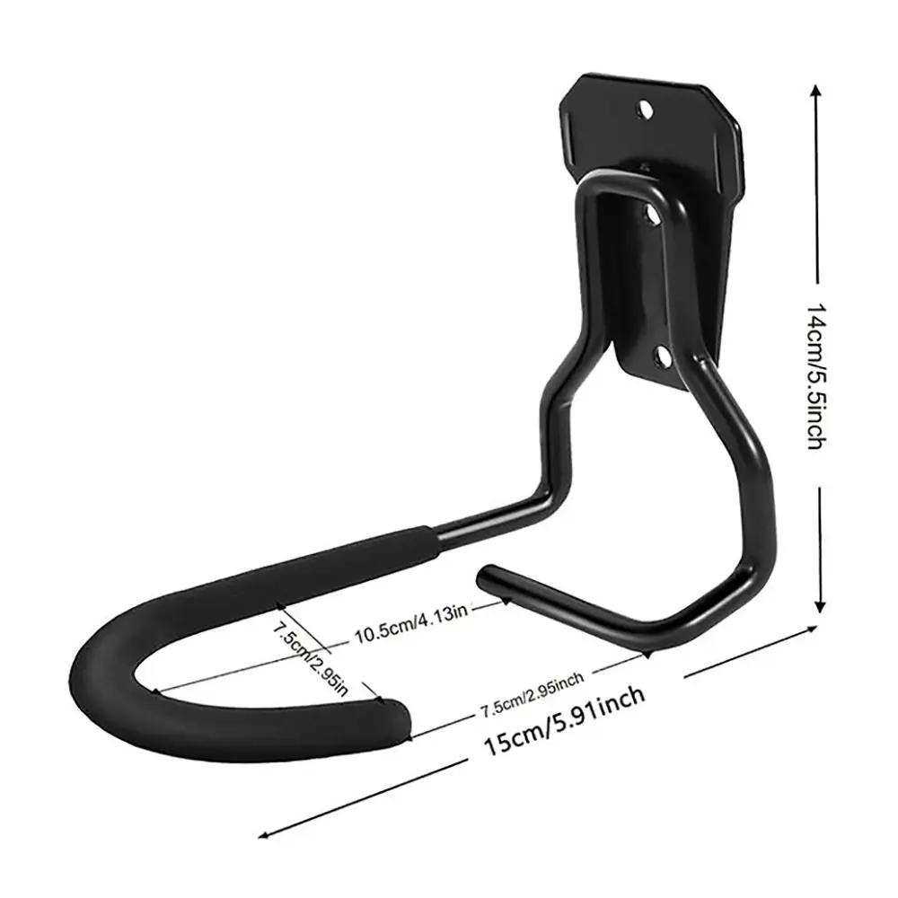 Soporte de pared para bicicleta en color negro