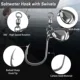FishTrip anzuelos giratorios tipo cuchara con lentejuelas para jigging - imagen 2