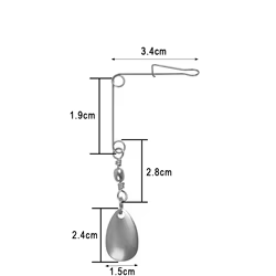 Alambre para spinnerbait con pala Colorado – Montaje de señuelos