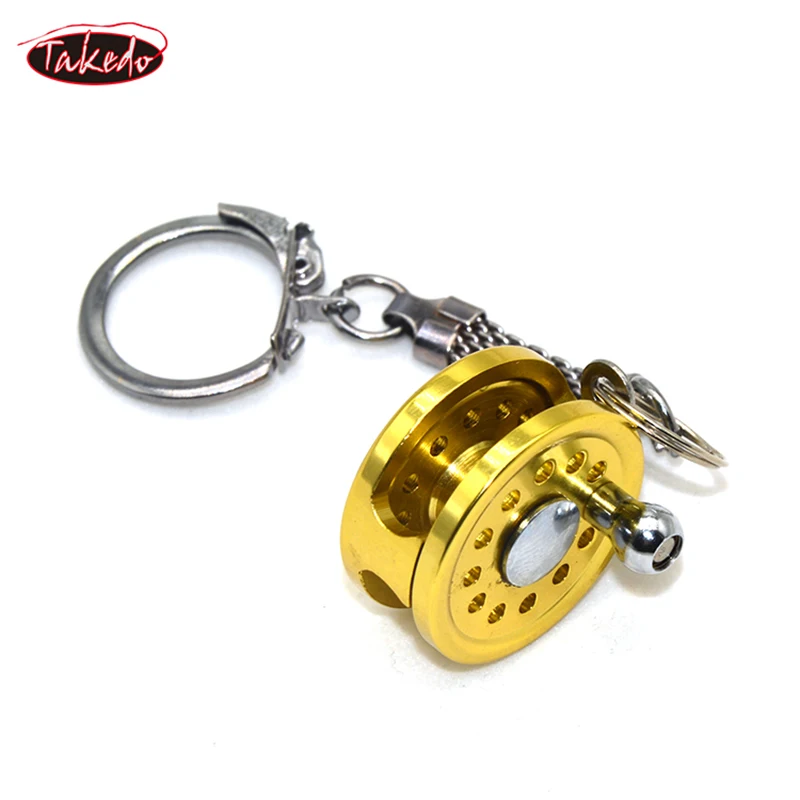 Llavero carrete de pesca metálico TAKEDO – Spinning y casting - imagen 4