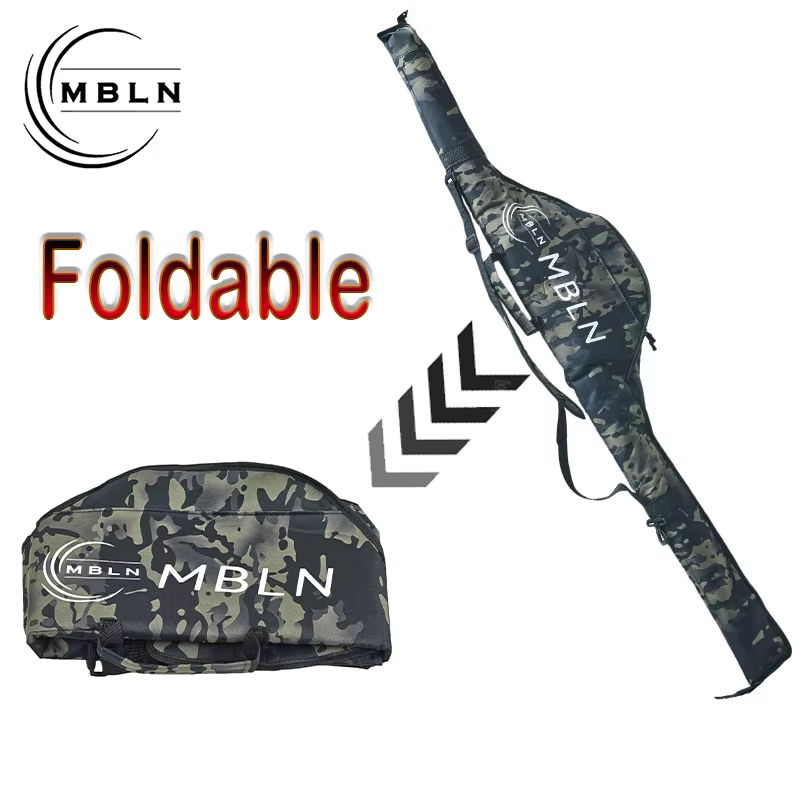 Bolsa plegable para caña de pescar con asa y bandolera - imagen 2