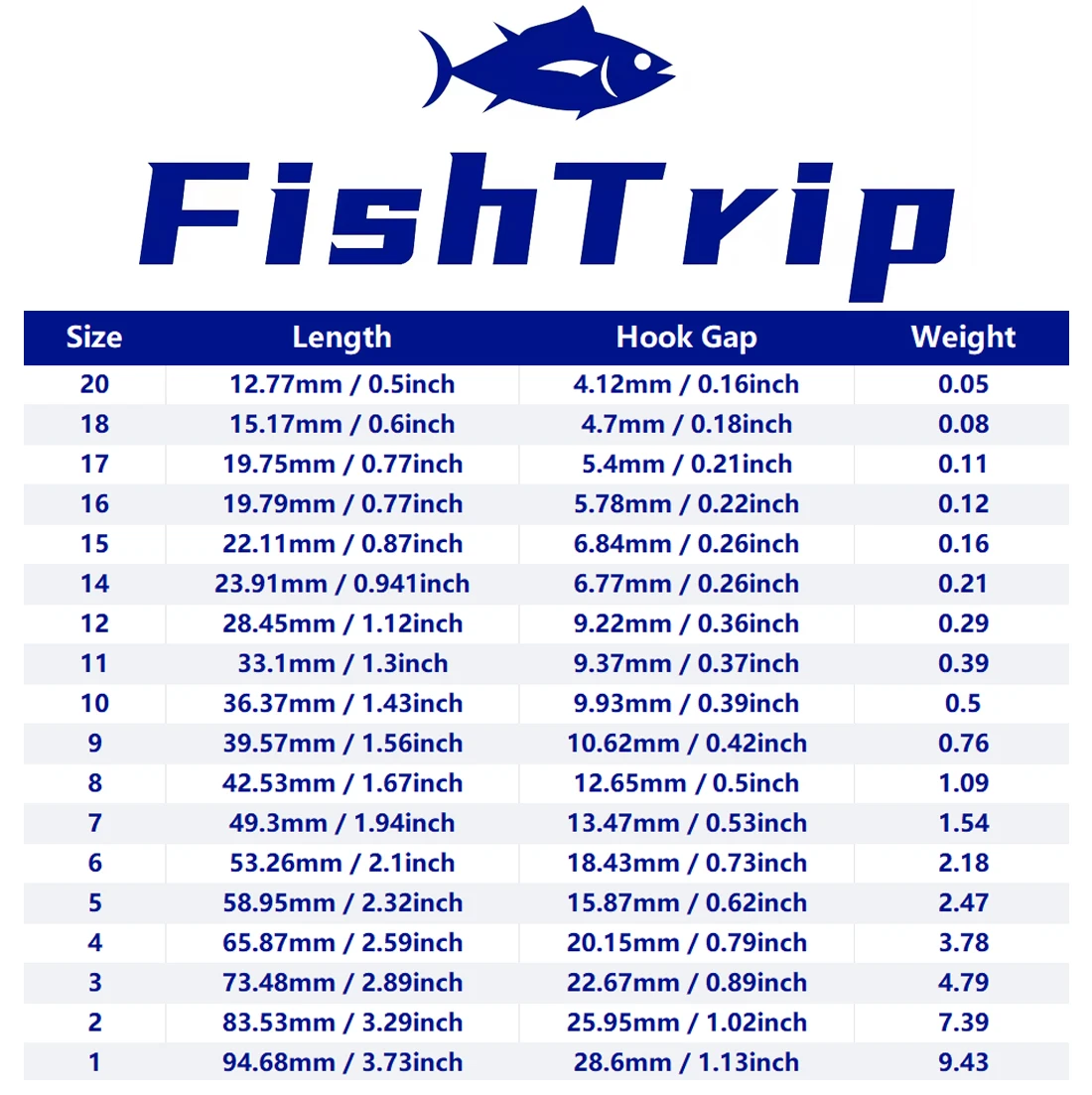 Anzuelos Oshaughnessy FishTrip – Forjados vástago largo agua salada