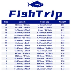 Anzuelos Oshaughnessy FishTrip – Forjados vástago largo agua salada