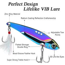 Señuelo VIB hundimiento para lubina – Cebo artificial giratorio