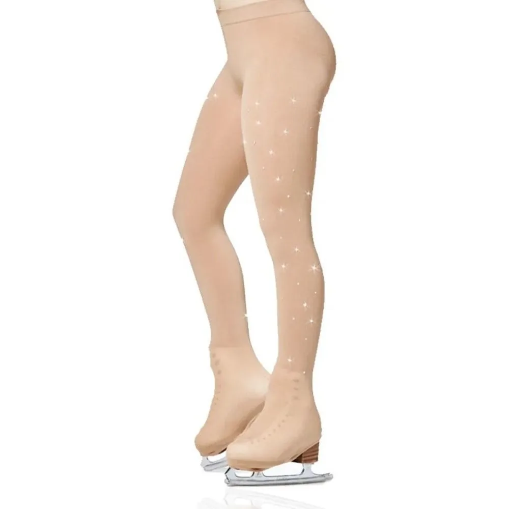 Pantimedias de poliamida para patinaje artístico con pedrería - imagen 3